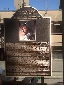 Marty Robbins Murphy Park Plaque