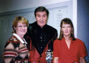 Billy Walker with Kayo and me, backstage at the Opry in 2000.